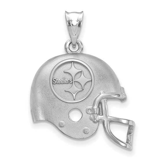 Sterling Silver Pittsburgh Steelers Football Helmet Logo Pendant Sterling Silver Pittsburgh Steelers Football Helmet Logo Pendant